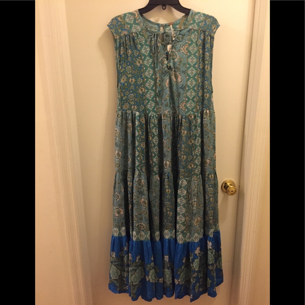 Free People Hanalei Bay Lace-up Midi Dress - Picture 10 of 12